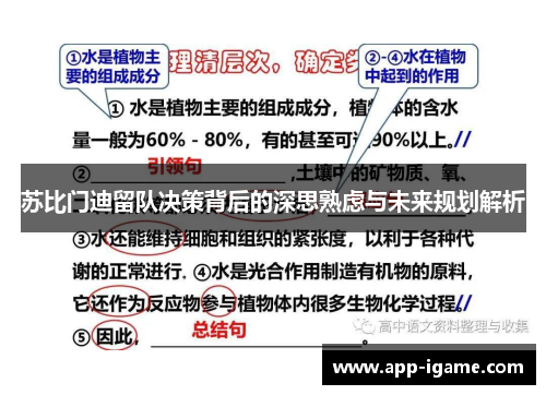 苏比门迪留队决策背后的深思熟虑与未来规划解析